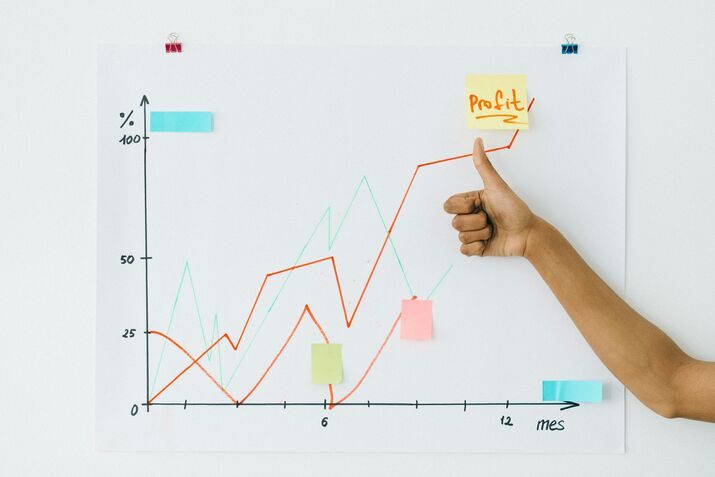 Illustration of revenue intelligence tools, showing analytics, sales insights, and growth charts to drive business success.