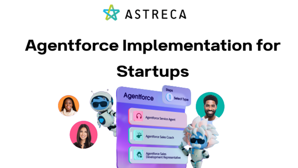 AI-powered Agentforce dashboard showing automated workflows for startup customer support.